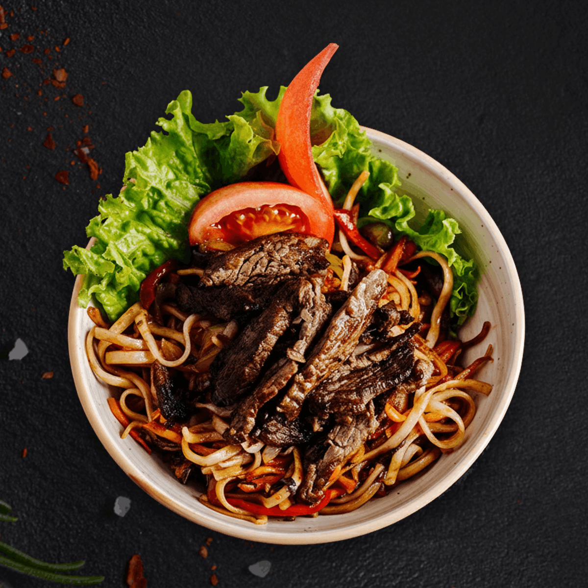 Beef Hakka Noodles (Thin)