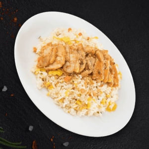 Singapore Chicken Fried Rice