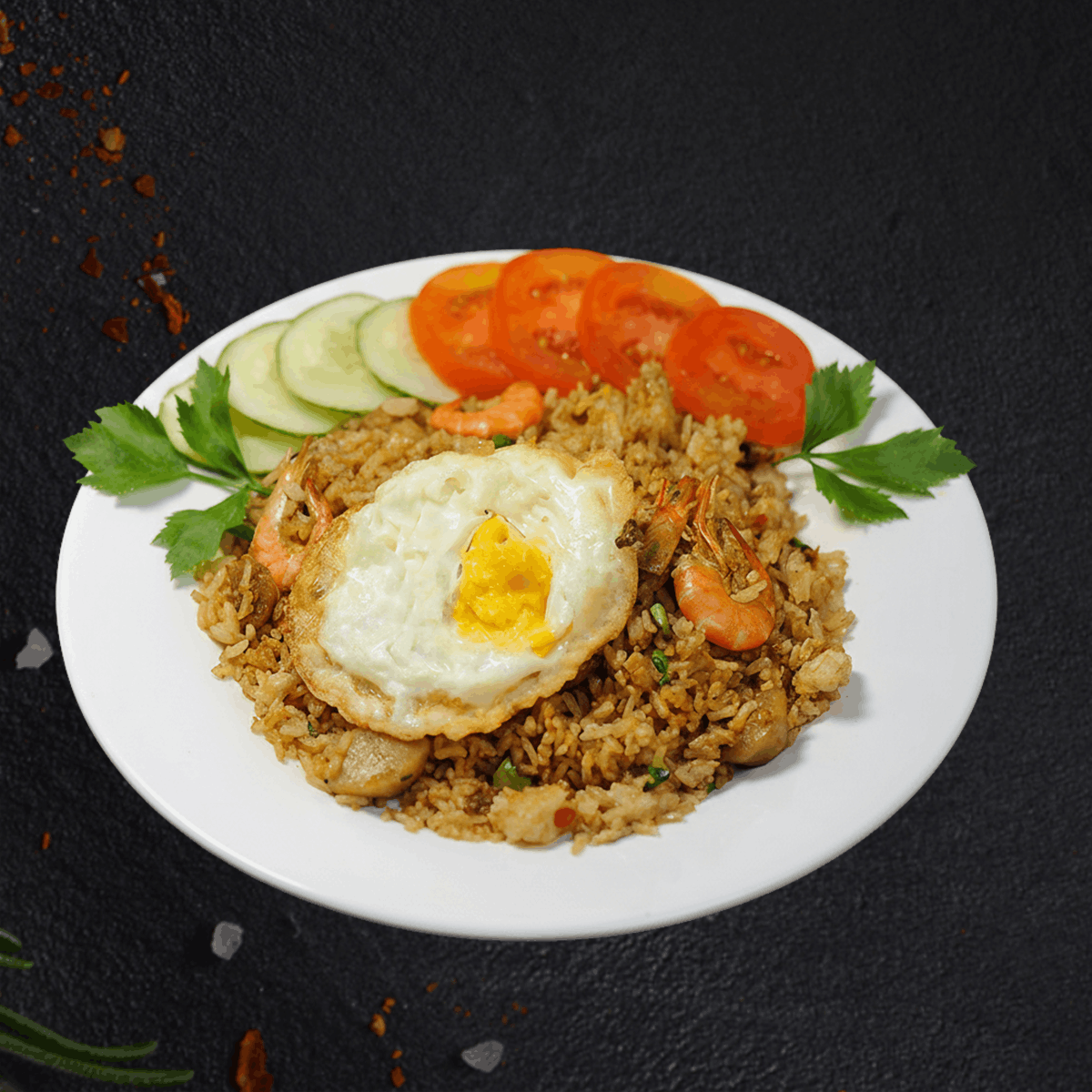 Singapore Egg Fried Rice