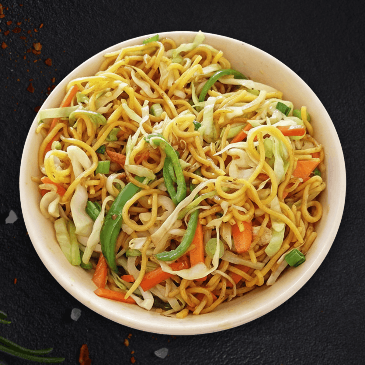 Vegetable Hakka Noodles (Thin)